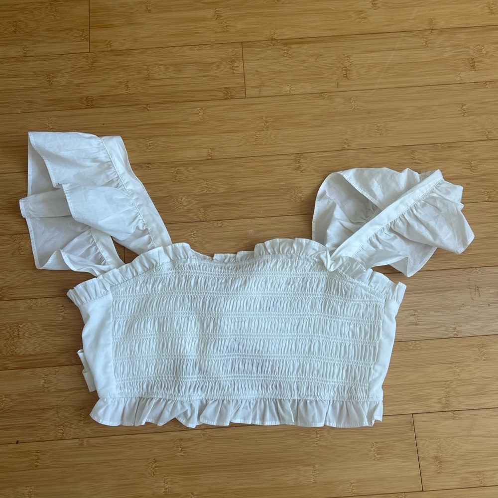 Alter’d State White Ruffled Women's Top